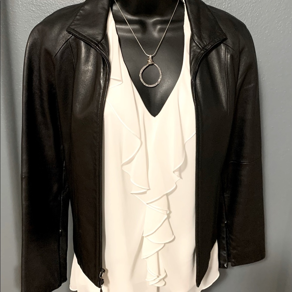 Kenneth Cole XS 100% Genuine Leather Jacket